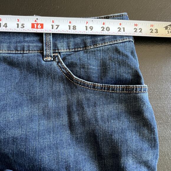 Lee Jeans Women's 22W Blue Relaxed Fit Straight Leg High Rise Stretch Denim - Picture 10 of 12